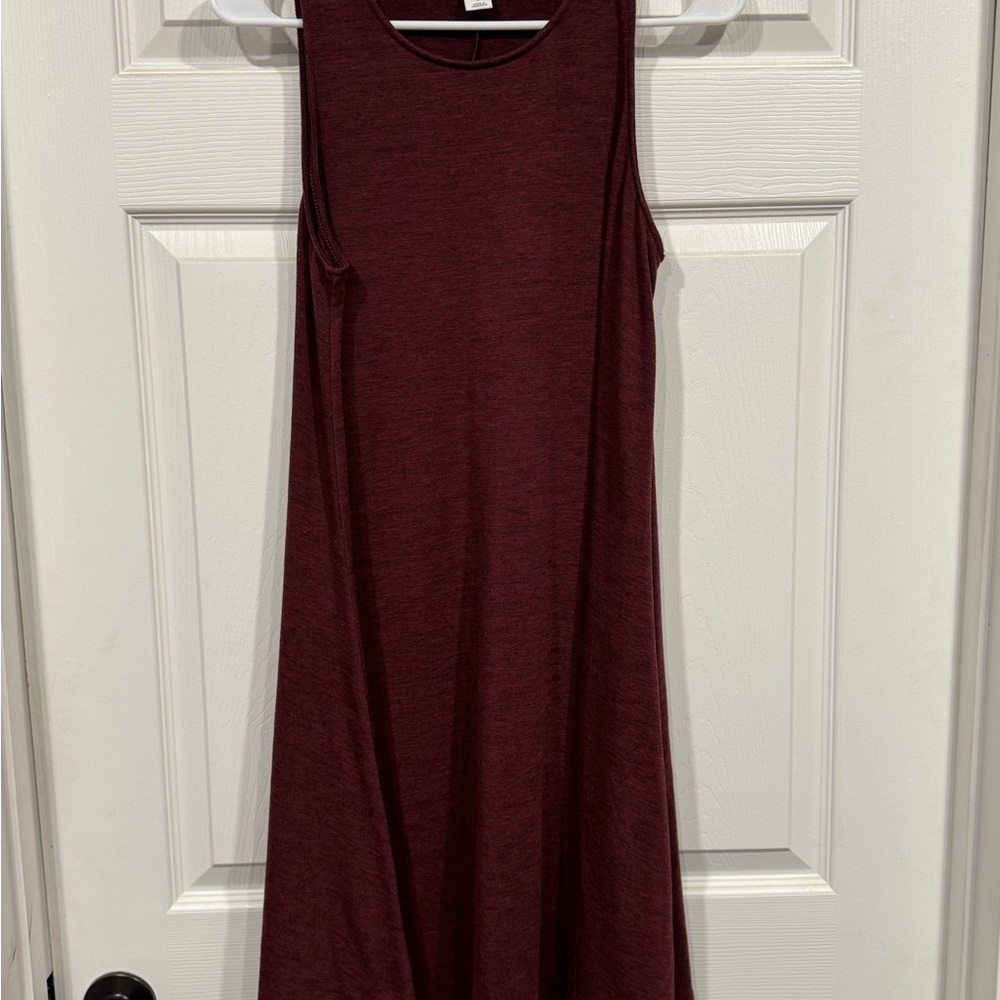 Old Navy Sleeveless Wine Maxi Dress